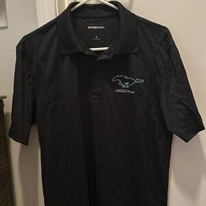 Black Ford sport-two, Mustang Mach E   polo size medium mens